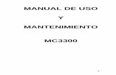 MANUAL DE USO Y MANTENIMIENTO MC3300 · - tornillo de ajuste (7) - tapón de caja fresas (8) AJUSTE DE FRESAS La fresa ajustable permite obtener varias anchuras según el modelo,