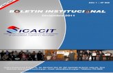 BOLETIN INSTITUCIONAL - icacit4 Equipo ICACIT 2011 - 2012 EDITORIAL - 5 Corali Ferrer Rodriguez ICACIT realiza el Entrenamiento Presencial 2011 Actividades ICACIT 2011 (Agosto - Diciembre)