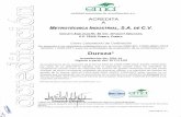  · entidad mexicana de acreditación a.c. ACREDITA METROTÉCNICA INDUSTRIAL, S ... Como Laboratorio de Calibración De acuerdo a los requisitos estab/ecidos en la norma NMX-EC-17025-1MNC-2018