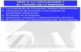 TEMA 1 La economia de la empresarua.ua.es/dspace/bitstream/10045/14504/14/TEMA 5 LA... · Prof. Dr. Juan J. López García Tema 5: La localización y el tamaño de la empresa. Pág.