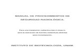 MANUAL DE PROCEDIMIENTOS DE SEGURIDAD RADIOLOGICApt7mdv.ceingebi.unam.mx/computo/pdfs/radio/radio_MPSR.pdfIBTUNAMPO1: RECEPCIÓN, ALMACENAMIENTO Y CONTROL DE INGRESO DEL MATERIAL RADIACTIVO