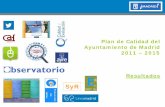 Plan de Calidad del Ayuntamiento de Madrid 2011 – 2015 ...€¦ · Calidad en el Ayuntamiento de Madrid . Calidad en el Ayuntamiento de Madrid . Plan de Calidad del Ayuntamiento