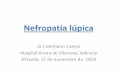 JA Castellano Cuesta Hospital Arnau de Vilanova, Valencia ... · Tratamiento de inducción Formas proliferativas (III, IV, mixtas-V) Metilprednisolona pulsos IV 0,5-1 gr/día, 3 días