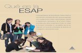 Qué es la ESAP€¦ · [ 4 ] [ 5 ] organizaciones públicas, desde cargos gerenciales o políticos, con cono-Liderar cimiento y creatividad. Manejar con propiedad una gama de técnicas