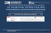 OFERTAS DESTACADAS - Coitirm · fabricante de equipos rotativos, a unla Ingeniero/a de Elaboración de Ofertas y Aplicaciones para trabajar en la zona sur de la Comunidad de Madrid
