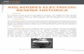 AISLADORES ELÉCTRICOS: RESEÑA HISTORICA · Aisladores de porcelana tipo pin clase ANSI 56-4 para red de media tensión (Cortesía de Isoladores Santa Terezinha). Fig. 3. Aisladores