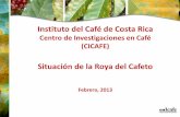Instituto del Café de Costa Rica · enfermedad esta entre un 10 o 15 %. Cyproconazol (Atemi 10 SL 400ml/ha) Triadimenol (Caporal 25 DC 500ml/ha) ... viene realizando, hasta tener
