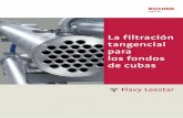 La filtración tangencial para los fondos de cubas Leestar_ES.pdf · de productos cargados y que colmatan mucho como las heces de vinos procediendo de clarificación (bentonita…)