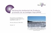 Declaración Ambiental de Producto promedio de las bodegas ...haprowine.eu/pdf/HAproWINE_DAP_bodega promedio.pdf · El vino es envasado en botellas de vidrio con tapón de corcho
