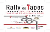SALOU · 2019-03-13 · Em complau poder-vos presentar la cinquena edició del RALLY DE TAPES per Salou, una ruta gastronòmica pel nostre municipi que destaca per la gran varietat
