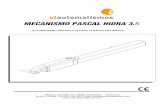 MECANISMO PASCAL HIDRA 3 - XL Automatismos PASCAL HIDRA 3.5.p… · Puesta en marcha del automatismo ... Al quitar el obstáculo, la cancela prosigue su recorrido durante el tiempo