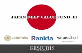 JAPAN DEEP VALUE FUND, FI · • Descripción: es una compañía de publicidad online y desarrolladora de apps para smartphones, también invierte en start-ups. United, Inc (2497)