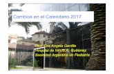 Cambios en el Calendario 2017 · Ecuador (9a –2D -Feb 2014) Perú (10a –3D -Feb 2011) Chile (9a –2D -Sept 2014) ... esquemas de vacunación en > 5 años Para vacunación contra