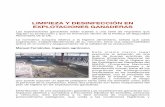LIMPIEZA Y DESINFECCION EN EXPLOTACIONES GANADERAS · 2020-03-16 · LIMPIEZA Y DESINFECCIÓN EN EXPLOTACIONES GANADERAS Las explotaciones ganaderas están sujetas a una serie de