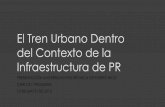 El Tren Urbano Dentro del Contexto de la Infraestructura de PR · 2017-03-27 · El Tren Urbano Dentro del Contexto de la Infraestructura de PR PRESENTACIÓN UNIVERSIDAD POLITÉCNICA