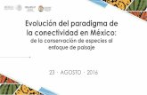 Evolución del paradigma de la conectividad en México€¦ · Evolución de enfoque Formulación de la Visión de MIP y Conectividad: Objetivos para el 2030 Apropiación de la Visión