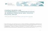 PRINCIPIOS DE GOBIERNO CORPORATIVO ...1 PRINCIPIOS DE GOBIERNO CORPORATIVO & DIRECTRICES DE VOTO ECGS 2018 Válido para las Juntas celebradas a partir de febrero de 2018 Este informe