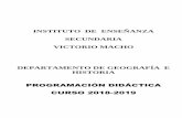 INSTITUTO DE ENSEÑANZA SECUNDARIAiesvictoriomacho.com/web/assets/GEOGRAFIA-E-HISTORIA1.pdf · a los específicos de España y en especial, a los relativos a la Comunidad de Castilla
