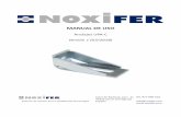 MANUAL DE USO - Boabdil Eventos de uso.pdf · 1 perfil NOXI: El montaje del sistema se realiza mediante un perfil NOXI en el elemento a retener de hormigón y un taco expansivo. Se