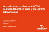 Jornadas Formativas para Docentes de INFOCAP Realidad ...€¦ · Jornadas Formativas para Docentes de INFOCAP Realidad laboral en Chile y en sectores seleccionados Karina Narbona,