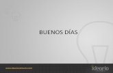 BUENOS DÍAS - Juan Galera · 2018-05-28 · Ideario Ventures Nace en 2012 En 2013 premio de Rtva y Cibersur, a la mejor web emprendedora de Andalucía por EuropaPassMaker Tu curriculum