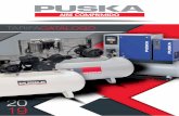 PUSKA Catálogo y Tarifa 2019. Baja Resolución...6 Compresores de Pistón Aluminio Serie COMBA coMPrEsor dE corrEas ProFEsioNal Potencia de 2 a 4 CV Presión 10/11 bar Depósitos: