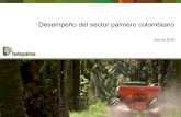 Desempeño del sector palmero colombianoweb.fedepalma.org/sites/default/files/files/18072016...En 2015 la producción de aceite crudo de palma en la zona Norte fue de 370.285 toneladas.
