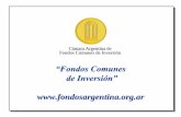 “Fondos Comunes de Inversión” · 2020-01-17 · Cámara Argentina de Fondos Comunes de Inversión VALORES SUJETOS A REVISIÓN Nº Fondo de Inversión Clasificación Valor por