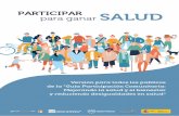 PARTICIPAR SALUD para ganar - SEMAP · 2019-12-02 · Esta versión de las recomendaciones de la Guía NICE Participación Comunitaria es una herramienta sencilla y motivadora para