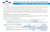 Semana de la Santidad · 2019-11-04 · en la Capilla de la Casa Madre de las Misioneras del Santísimo Sacramento y María Inmaculada, en Plaza Sor Cristina de la Cruz, 1 (Granada).