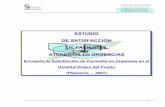 ESTUDIO DE SATISFACCIÓN DE PACIENTES ATENDIDOS EN …areasaludplasencia.es/wasp/pdfs/1/166003.pdf · ENCUESTA DE SATISFACCIÓN DE PACIENTES EN URGENCIAS H. VIRGEN DEL PUERTO - 2007