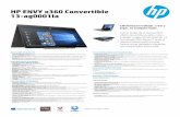 HP ENVY x360 Convertible 13-ag0001laHP ENVY x360 Convertible 13-ag0001la Libertad para trabajar, crear y jugar, en cualquier lugar. Con el poder de la nueva ENVY x360 convertible puedes
