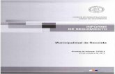 INFORME DE SEGUIMIENTO - Recoleta Transparente IS.pdf · 2016-04-04 · Boleta de garantía no restituida al oferente. Se comprobó que se mantiene en la Tesorería Municipal, la