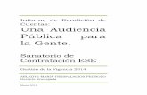 Informe de Rendición de Cuentas: Una Audiencia …sanatoriocontratacion.gov.co/images/stories/documentos...Marzo 2015 Informe de Rendición de Cuentas: Una Audiencia Pública para