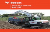 EXCAVADORAS COMPACTAS E62 E85 · 2016-05-09 · distribución uniforme de la carga y, por lo tanto, una durabilidad mayor. • El sistema hidráulico mejorado con detección de la