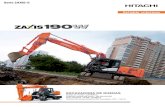 EXCAVADORA DE RUEDAS - Maquinsan · 2017-03-17 · ZX190W-5 4 VERSAtIlIDAD La nueva excavadora de ruedas ZAXIS 190W se distingue de sus competidores gracias a su velocidad y potencia