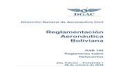 Reglamentación Aeronáutica Boliviana...de toma de contacto y de elevación inicial (TLOF) ..... 140-C-9 140.275 Zonas libres de obstáculos para helicópteros ..... 140-C-10 140.280