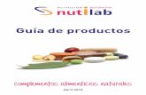 complementos alimenticios naturalesnutilab-dha.com/wp-content/uploads/2018/04/Vademecum_ABRIL-20… · Bote de 60 y 240 cápsulas blandas de 743 mg. Composición Ingredientes Aceite