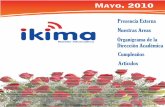 Presencia Externa ikima Nuestras Areas Organigrama de laikima.cimav.edu.mx/downloads/Ikima Mayo 2010.pdf · 2012-04-30 · metals increases the potential barrier height 0 up to 1.2-1.4
