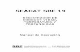 SEACAT SBE 19 - IMEDEA Divulga CSIC-UIBimedea.uib-csic.es/~benjamin/baseDatos/MANUALES/Manual...SEACAT SBE 19 REGISTRADOR DE CONDUCTIVIDAD, TEMPERATURA Y PROFUNDIDAD Manual de Operación