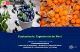 Equivalencia: Experiencia del Perú · multilaterales de reconocimientode la equivalencia de medidas sanitarias o fitosanitarias concretas. G/SPS/19/Rev.2 23 de julio de 2004. DECISIÓN