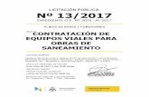 Caratula Licitacion P blica 13-2017.doc)€¦ · - 1 EXCAVADORA SOBRE ORUGA MARCA TIPO CATERPILLAR MODELO 320 DL Peso de trabajo 21.5 , Capacidad de Pala 1 metro cúbico, Pluma de