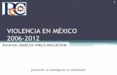 VIOLENCIA EN MÉXICO 2006-2012 · 2013-01-09 · de Ginebra del 12 de agosto de 1949, ... como resultado de las medidas represivas. 16 . Violencia Interna ... la rueda de la sociedad