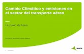 Cambio Climático y emisiones en el sector del …...2.1. Emisiones aeropuerto AS-Madrid-Barajas Cambio Climático 8 16/12/2016 Emisiones totales del Aeropuerto CO 2 (kt) NOx (t) Maquinaria