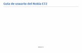 Guía de usuario del Nokia E72nds1.webapps.microsoft.com/phones/files/guides/Nokia_E72...Este producto está sujeto a la Licencia de la cartera de patentes visuales MPEG-4 (i) para
