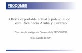 Oferta exportable actual y potencial de Costa Rica hacia ...servicios.procomer.go.cr/aplicacion/civ/documentos/Presentacion CurazaO.pdf2. Sector agrícola: productos potenciales hacia