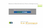 Banca Electrónica Para Empresas - Banco de La Pampa1).pdfManual de Suscripción 5 Luego de seleccionar el / los servicio / s, presione: Continúa con la suscripción. En su defecto,