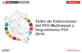 Taller de Elaboración del POI Multianual y Seguimiento POI ...munichepen.gob.pe/wp-content/uploads/2019/05/PPT... · Programa Nacional de Apoyo al Desarrollo de los Territorios.
