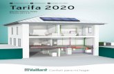 Tarifa 2020 - Vaillant · Vaillant cuenta con un amplio portfolio de productos, diseñados para ofrecer el máximo confort en instalaciones de climatización domésticas. Además
