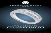 ANILLOS DE COMPROMISO - Veronica Hecht Joyas...Detalle de diamantes y piedras: diamante corte brillante central de 30 pts y 8 diamantes brillantes de 2 pts, diamante corte brillante